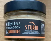Rillettes d’esturgeon et langoustines