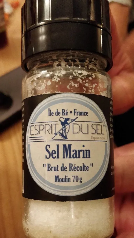 Sel marin brut de récolte