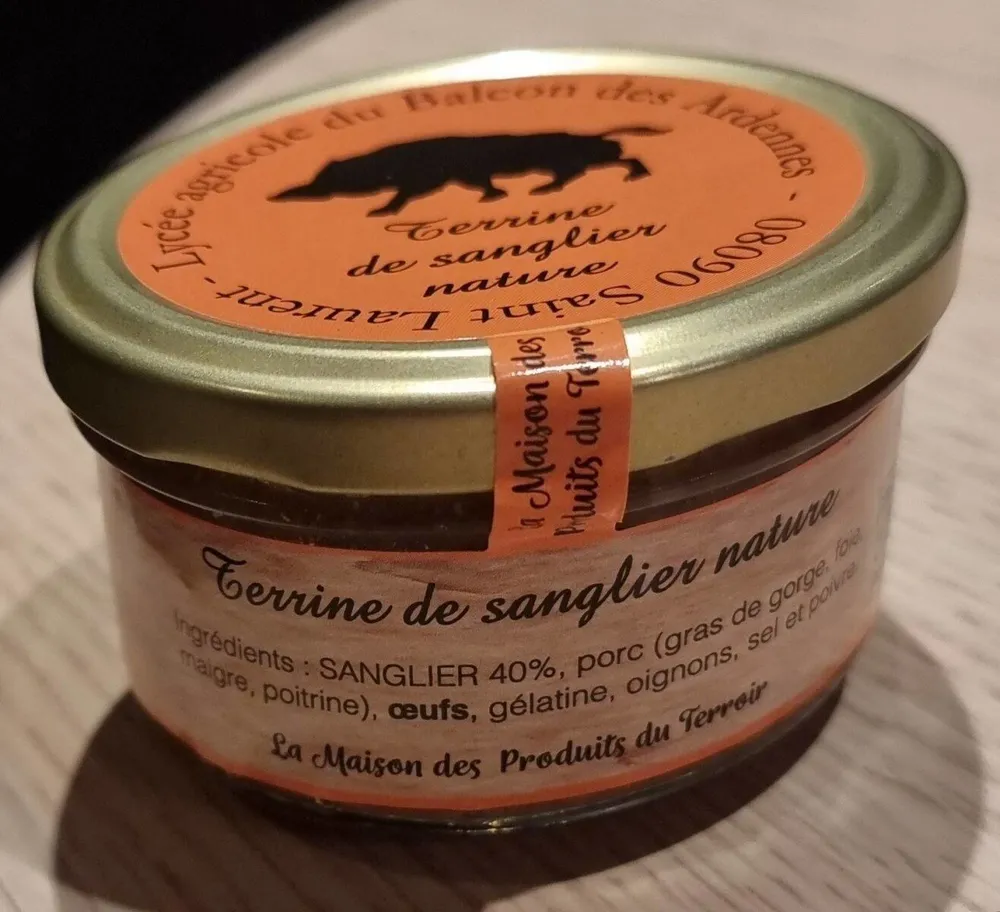 Terrine de sanglier nature