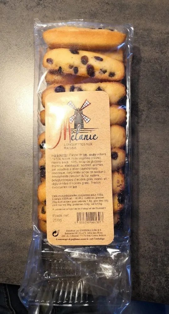 Longuettes aux raisins