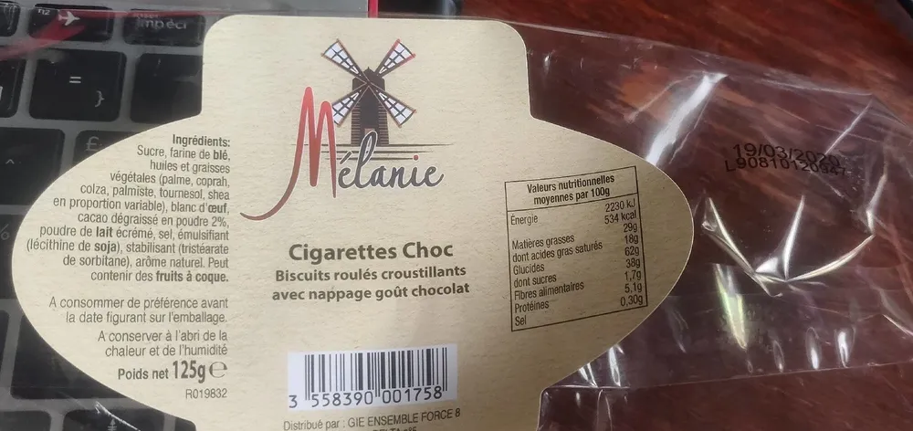 Cigarette choc