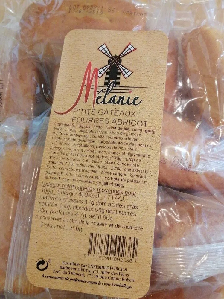 Ptits gâteaux fourrés abricot
