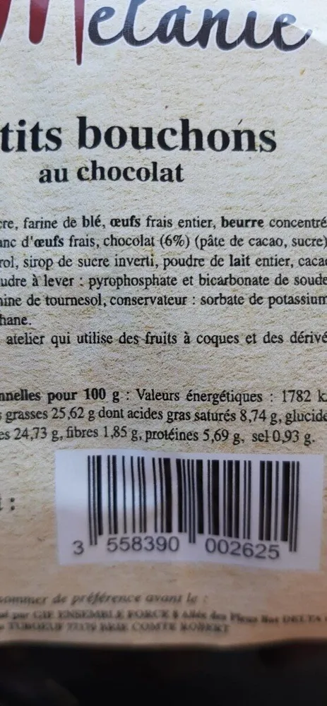 Petits bouchons au chocolat