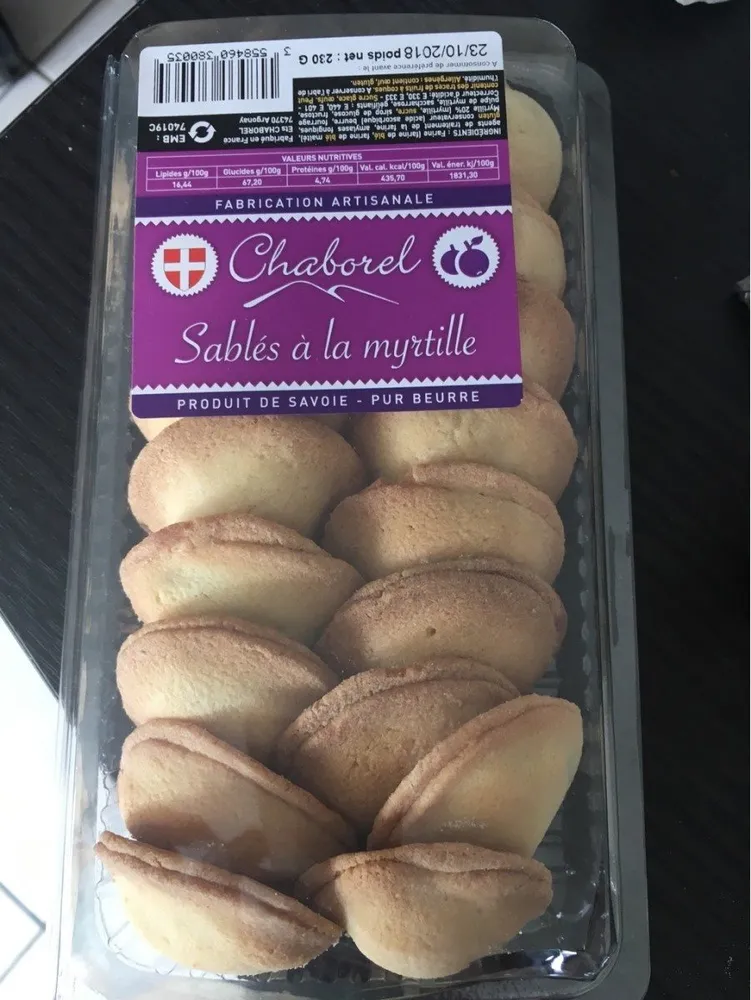 Sablés à la myrtille