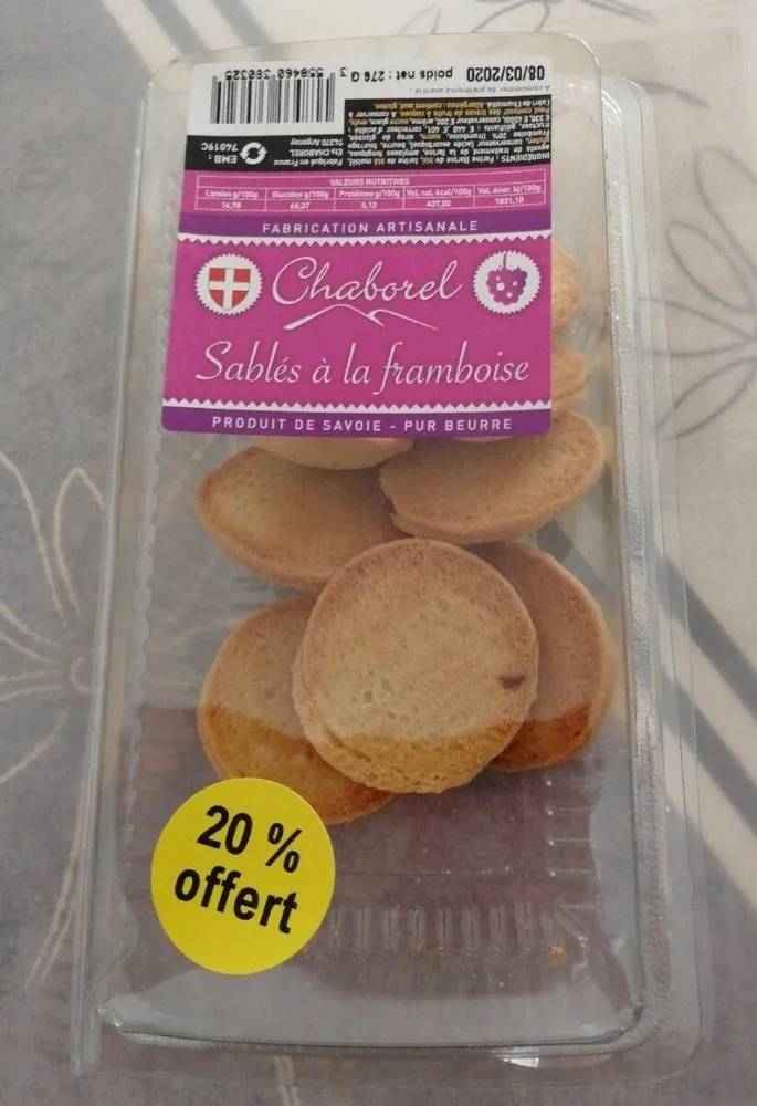 Sablés à la framboise
