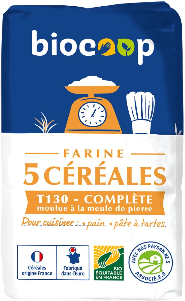 Farine de 5 céréales T130