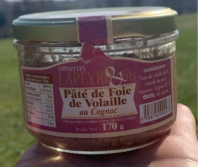 Paté de foie de volaille au cognac