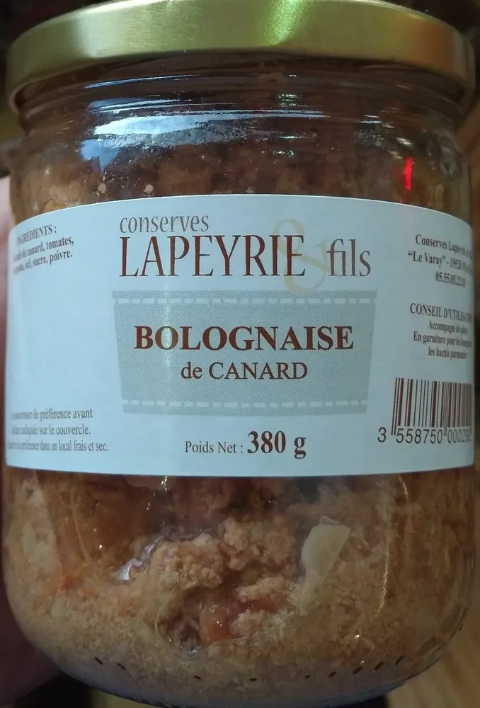 Bolognaise de Canard