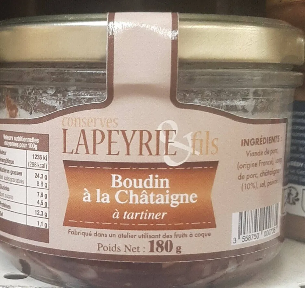 Boudin aux châtaignes