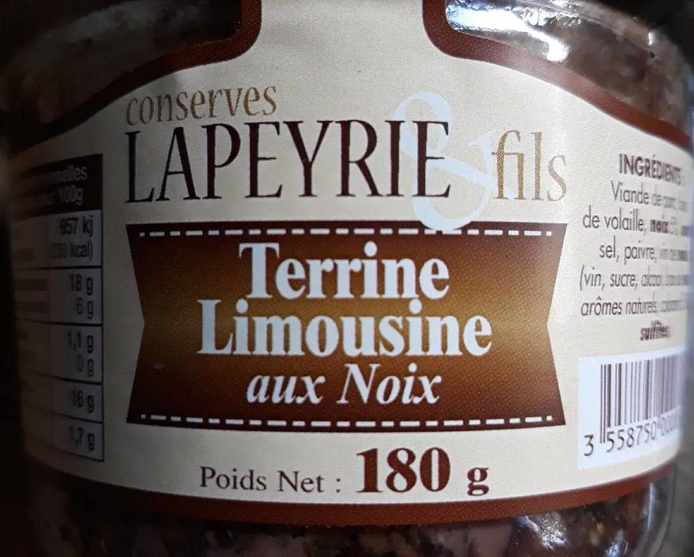 Terrine Limousine aux Noix