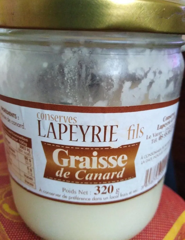 Graisse de canard