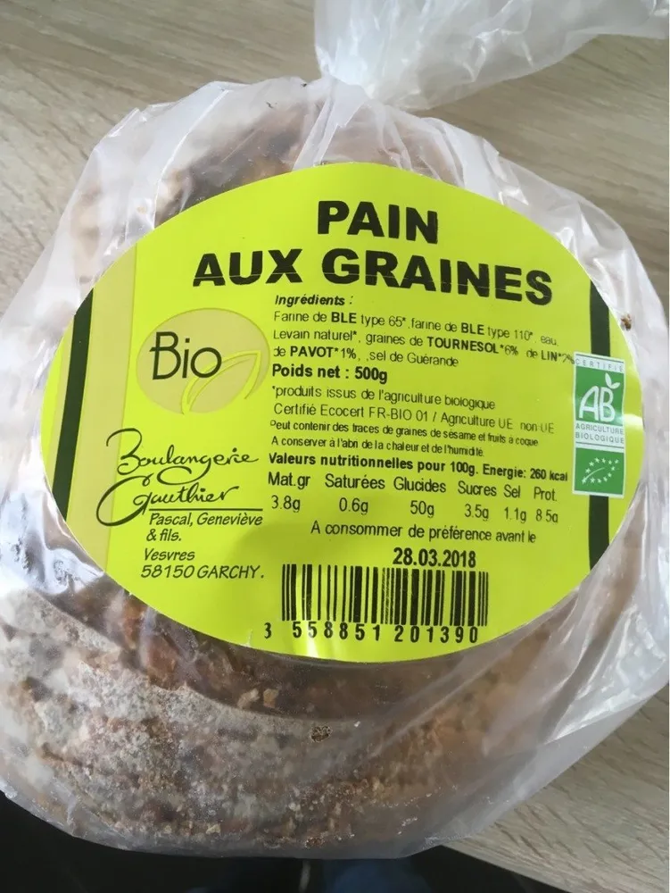 Pain aux graines