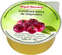 Coupelle confiture goyavier 30g royal bourbon x 144