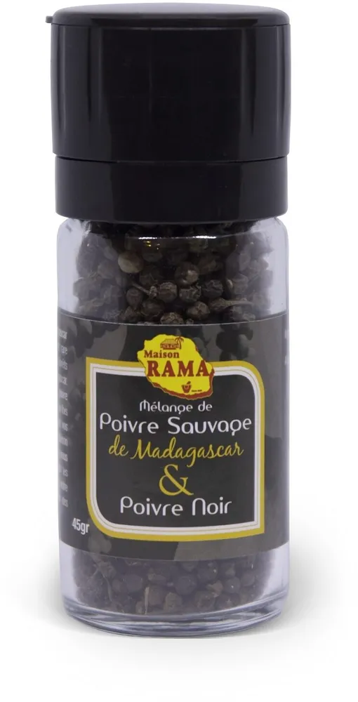 Moulin poivre sauvage de mada & noir 45g rama