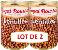 Lot de 2 lentilles naturelles 4/4