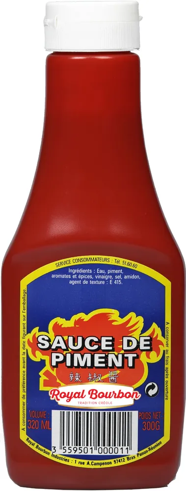 Sauce de piment pressable