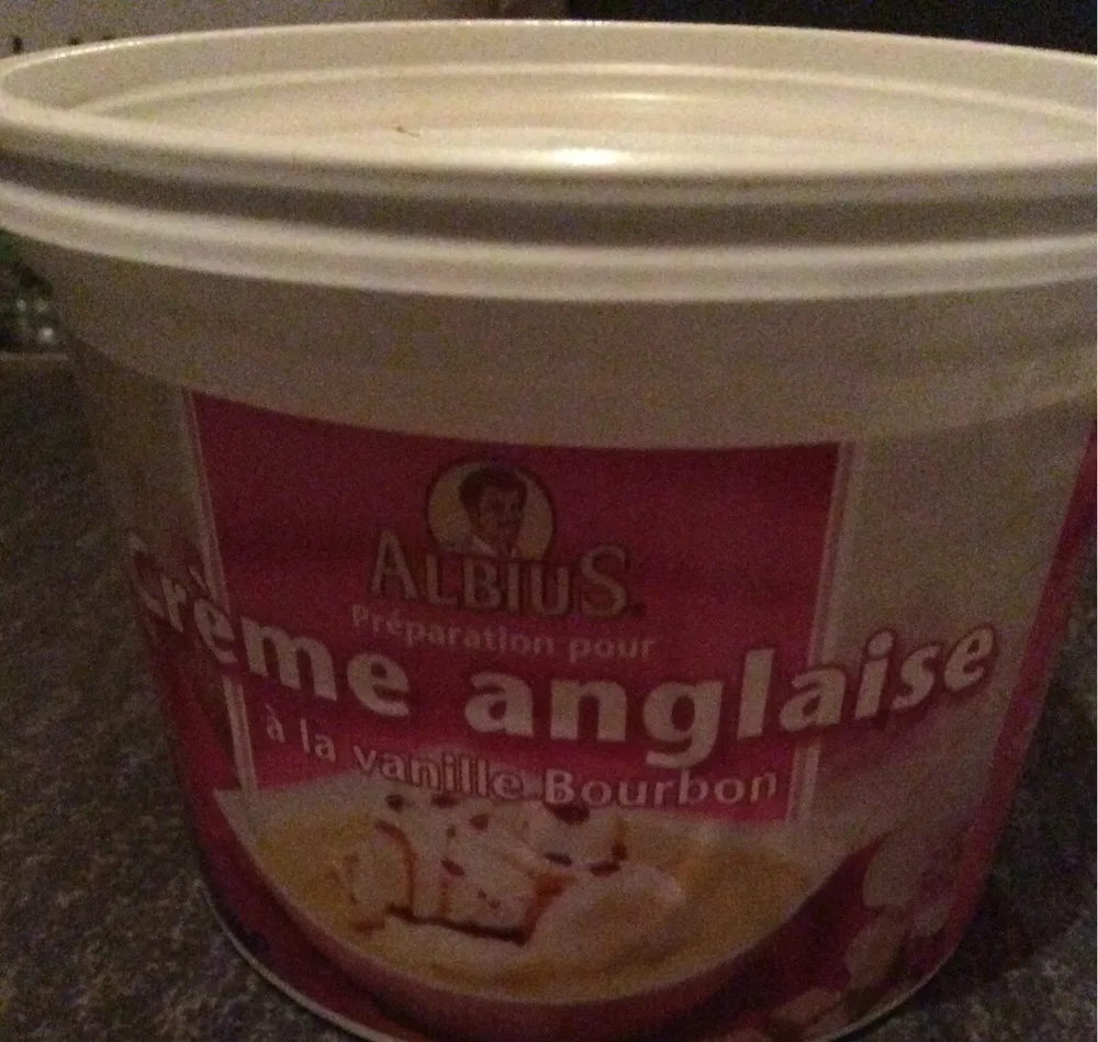 Creme anglaise a la vanille bourbon
