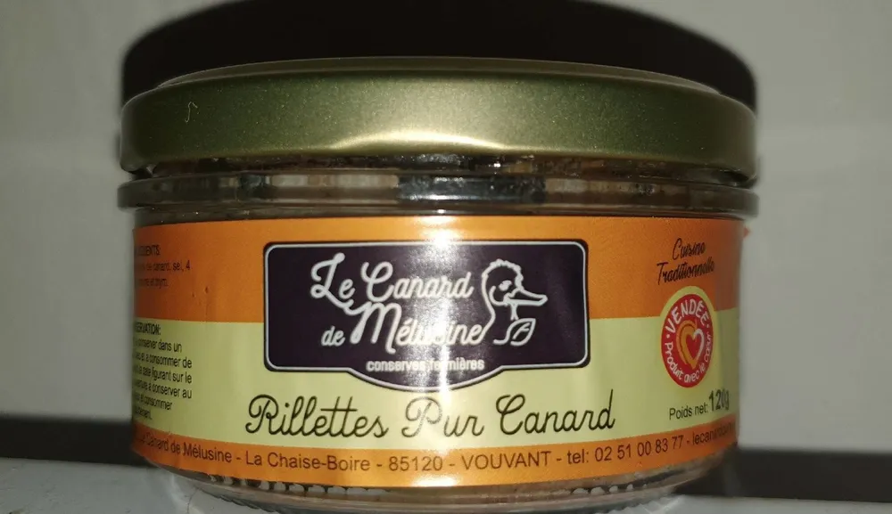 rillettes pur canard