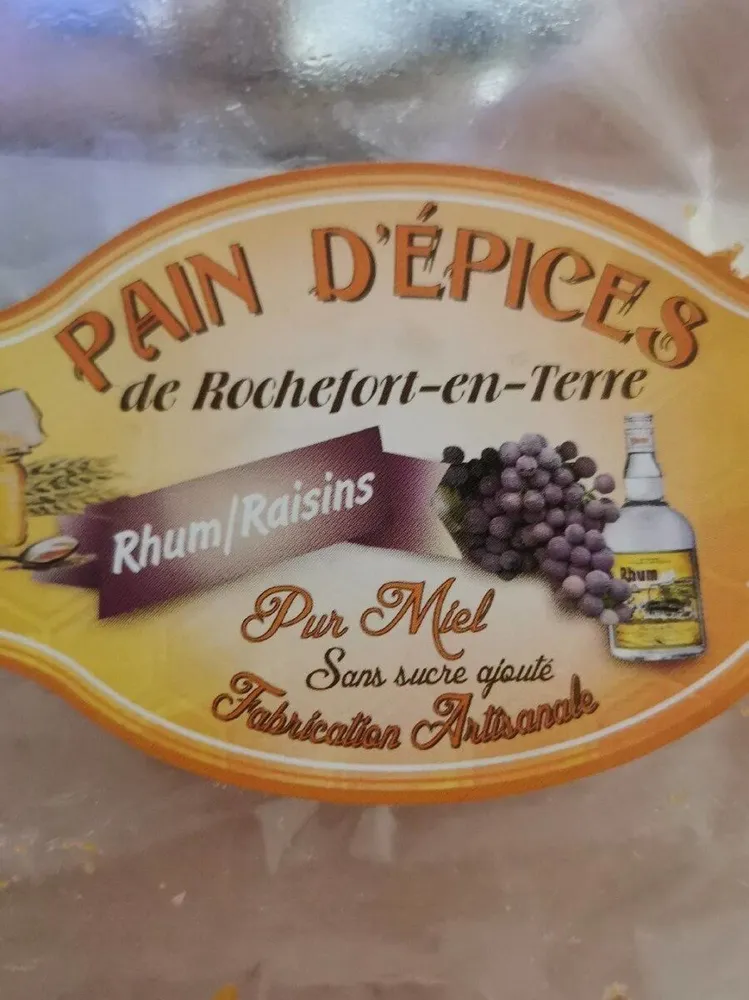 Pain d'épices Rhum/raisins de rochefort-en-terre