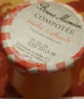 Compotée pêches abricots délicate verveine