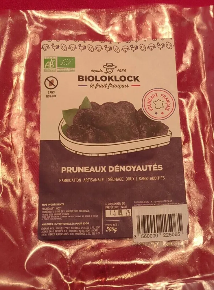 Pruneaux dénoyautés