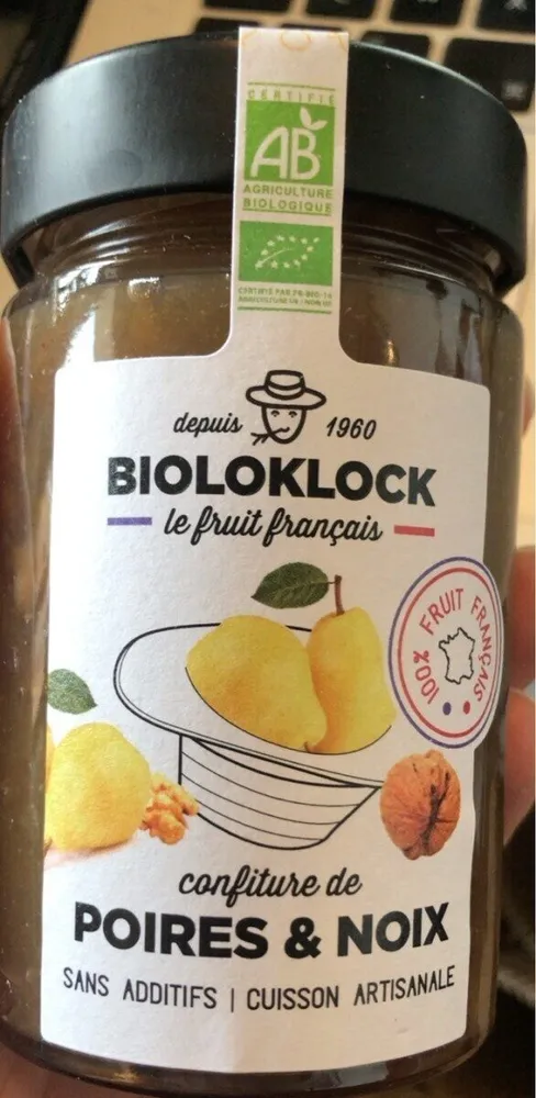 Confiture poire et noix