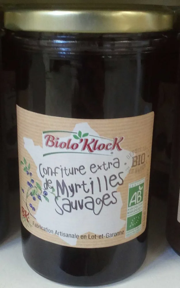 Confiture extra de Myrtilles Sauvages