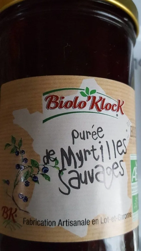 Puree De Myrtilles 100% Fruits