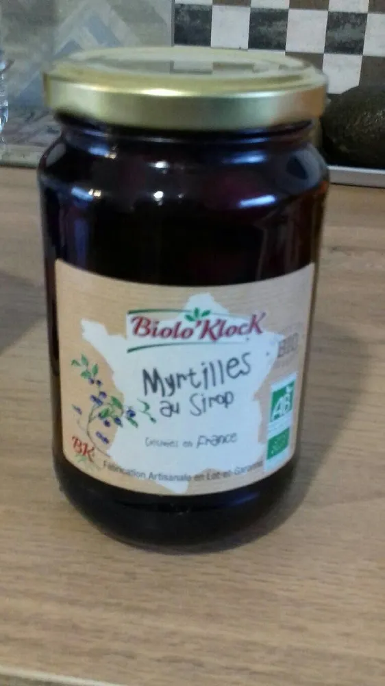 Myrtilles au sirop