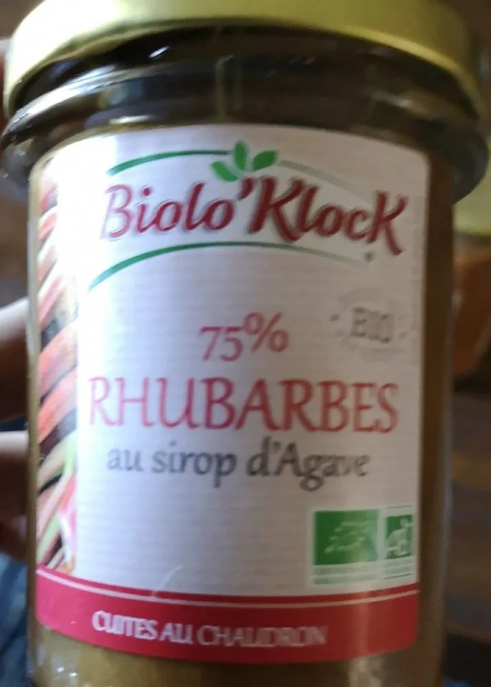 Confiture rhubarbe au sirop d'Aagave
