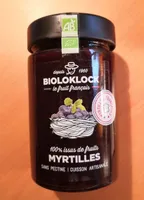 100% issus de fruits Myrtilles