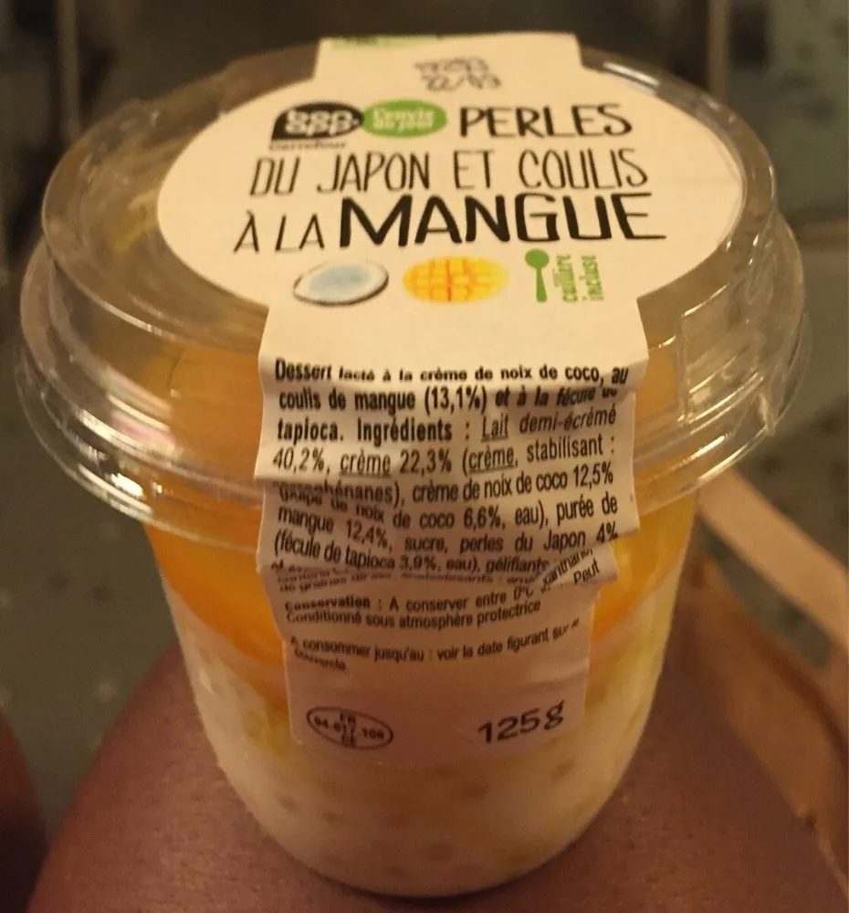 Perles du Japon et Coulis à la Mangue