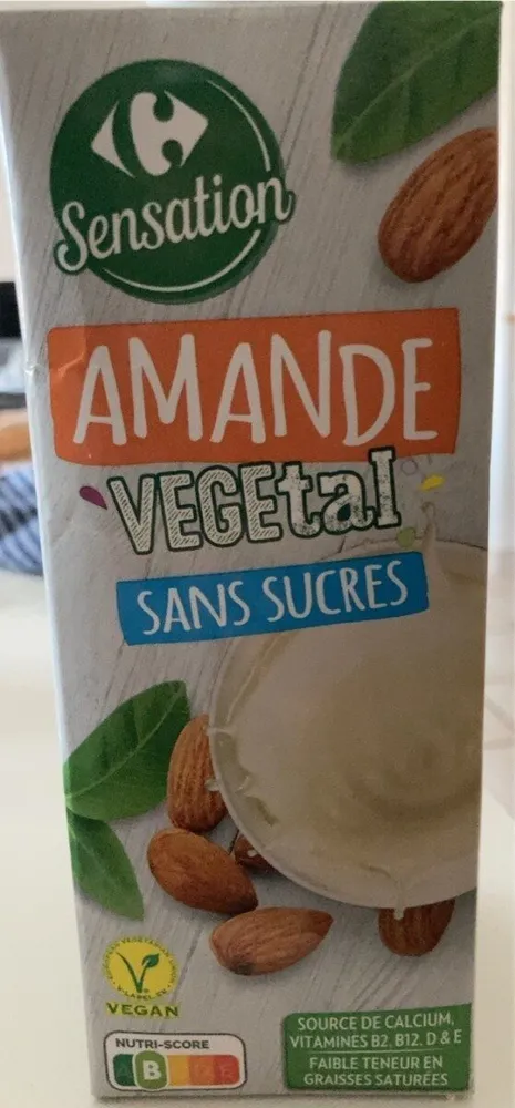 Amande végétal sans sucres