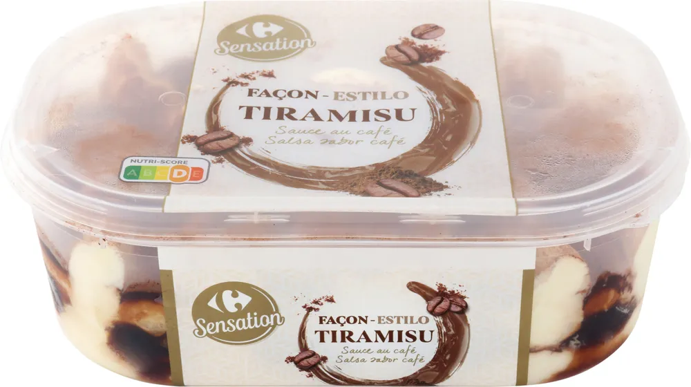 Helado de tiramisú