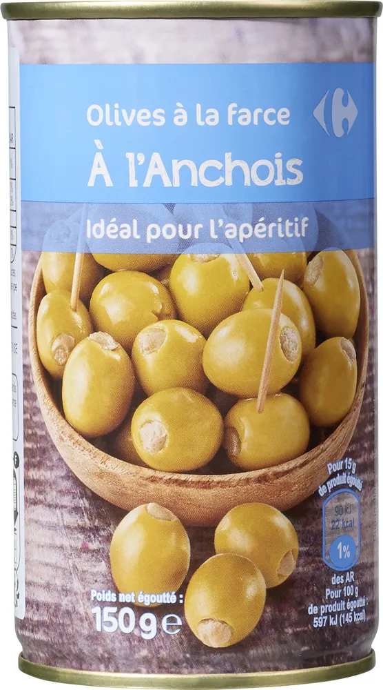 Olives à la farce aux anchois