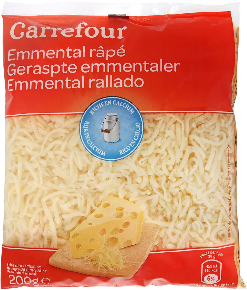 Queso rallado emmental