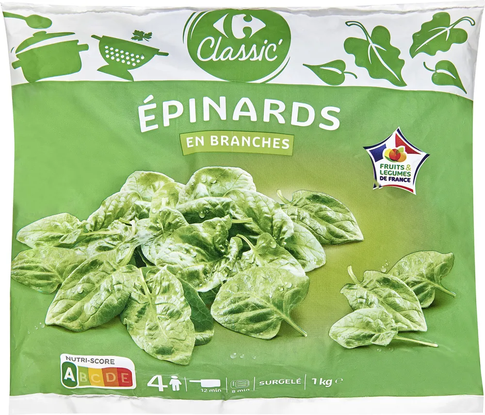 Épinards en branches