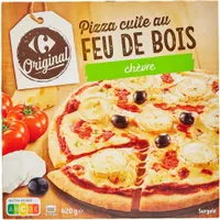 Pizza cuite au FEU DE BOIS chèvre