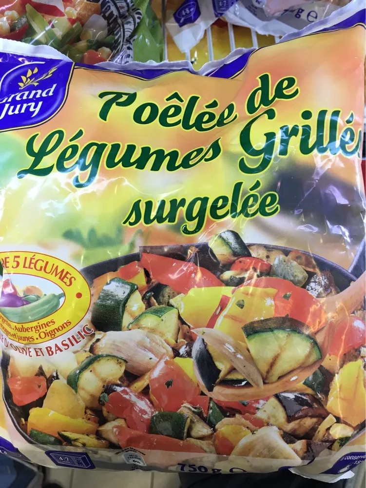 Poêlée de légumes grillés surgelée