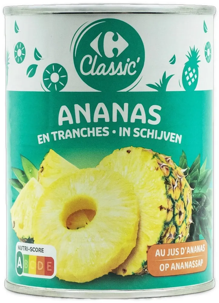 Ananas au jus d'ananas