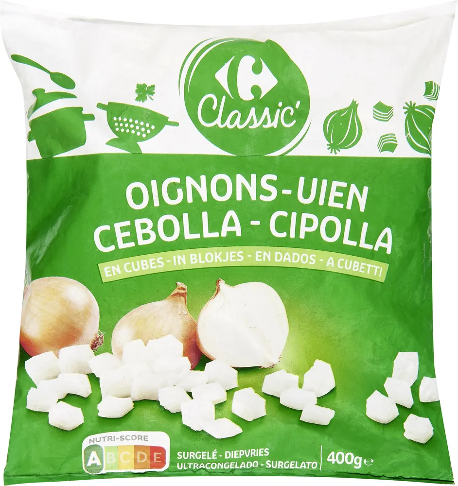 Oignons En cubes