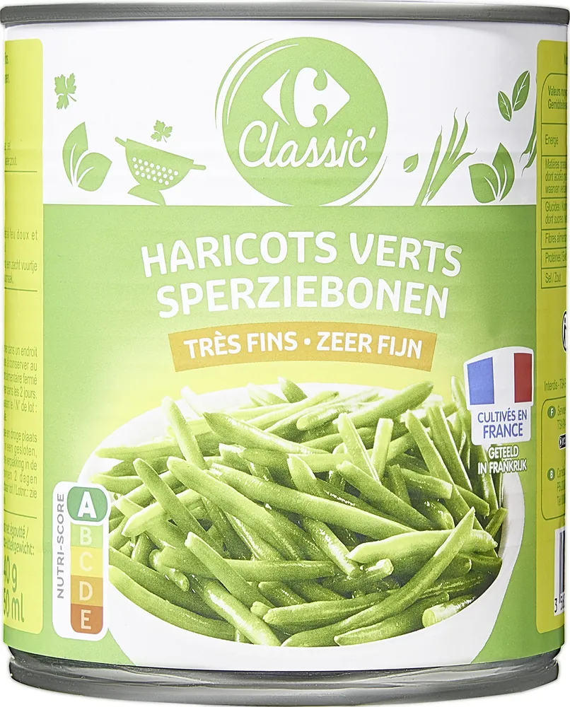Haricots verts très fins