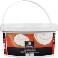 Crème épaisse à 30% de matière grasse.