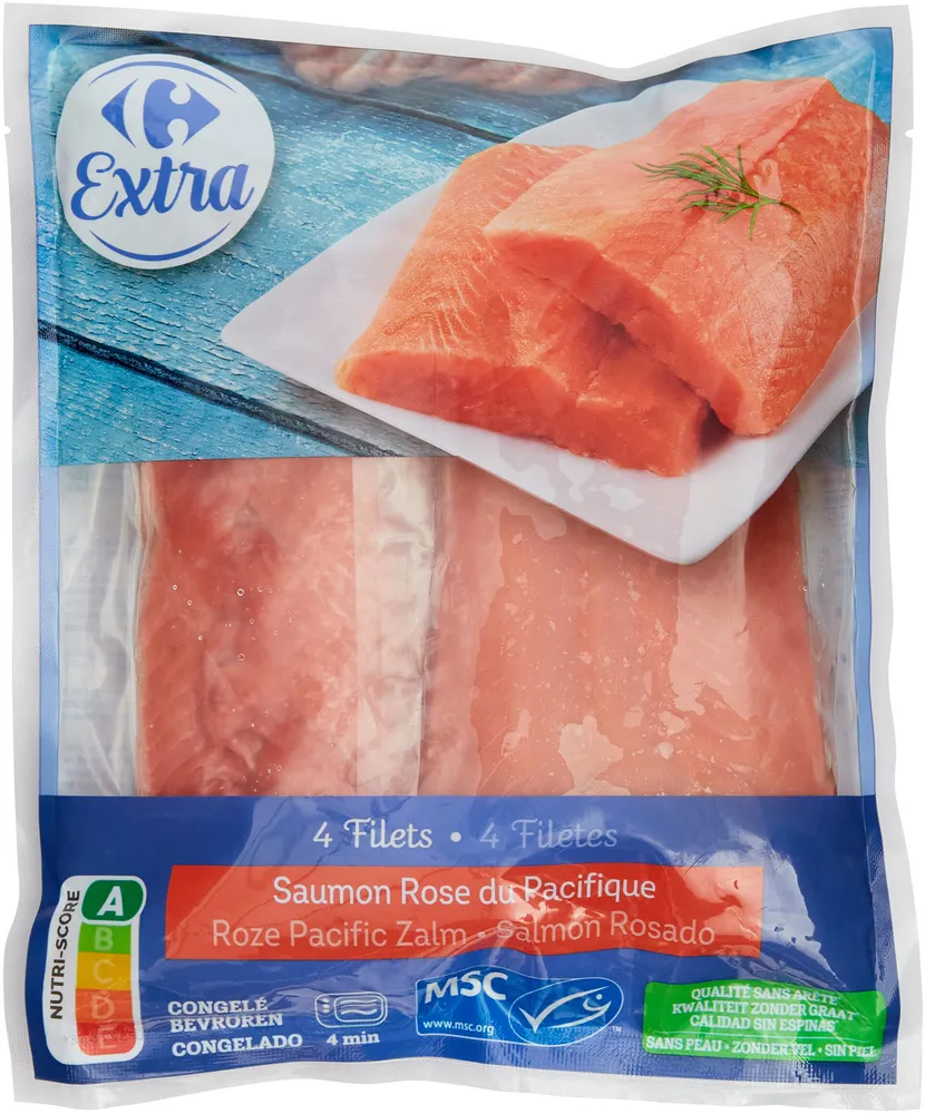 4 Filets Saumon Rose du Pacifique