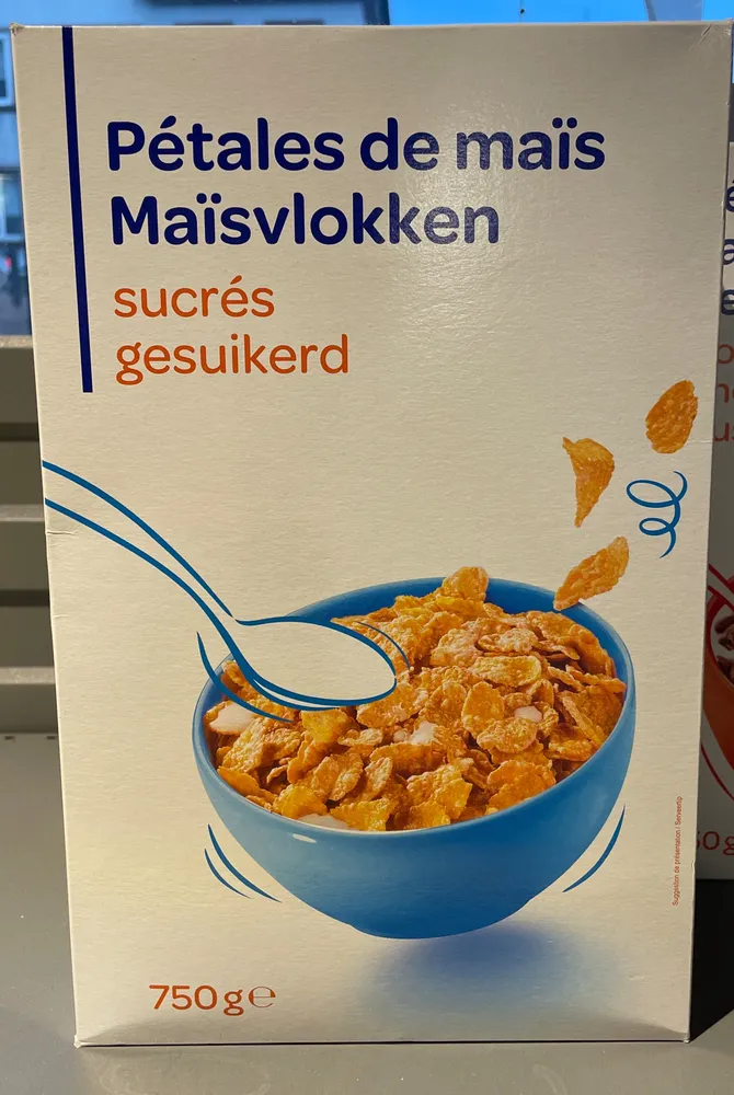 Pétales de maïs Maïsvlokken sucrés gesuikerd