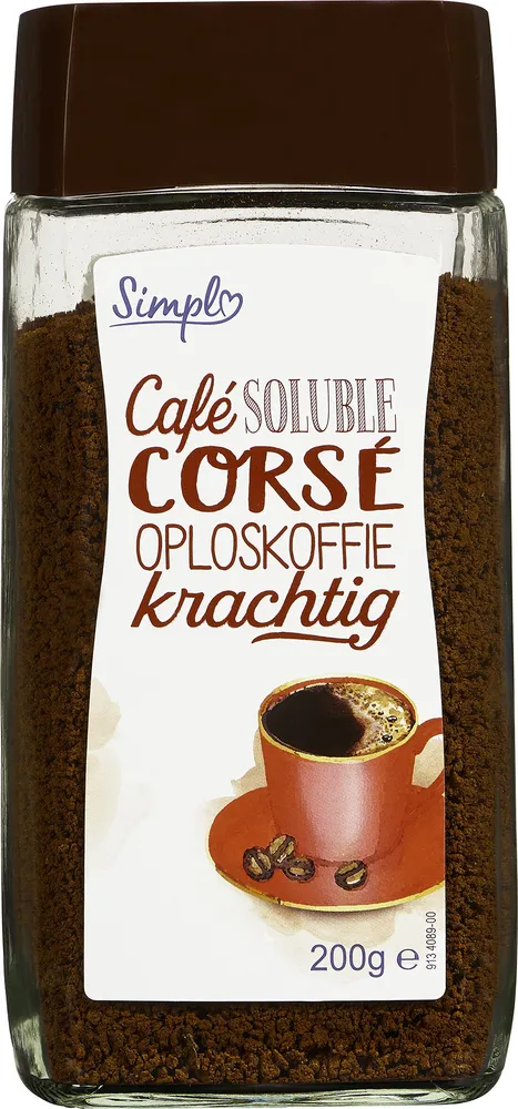 Café soluble corsé