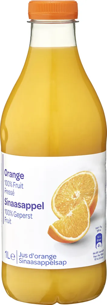 100% pur fruit pressé orange