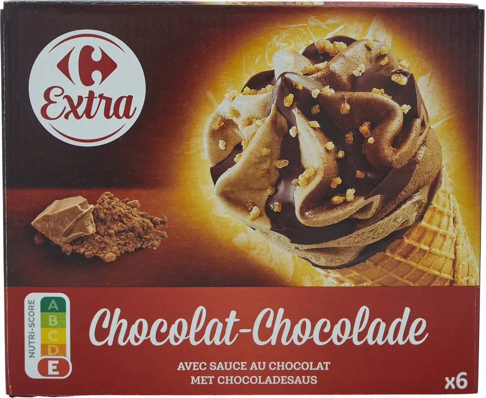 Chocolat avec sauce au chocolat