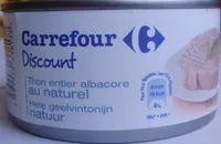 Thon entier albacore au naturel
