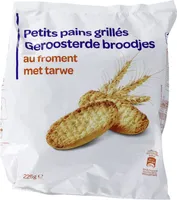 Petits pains grillés au froment